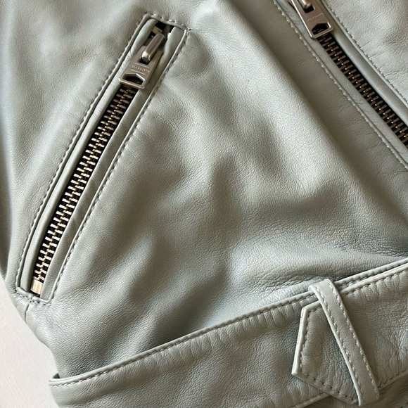 All Saints Balfern Biker Leather Jacket (Size 6) NWT - Picture 10 of 16